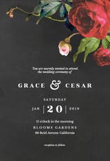 Climbing roses - Wedding Invitation